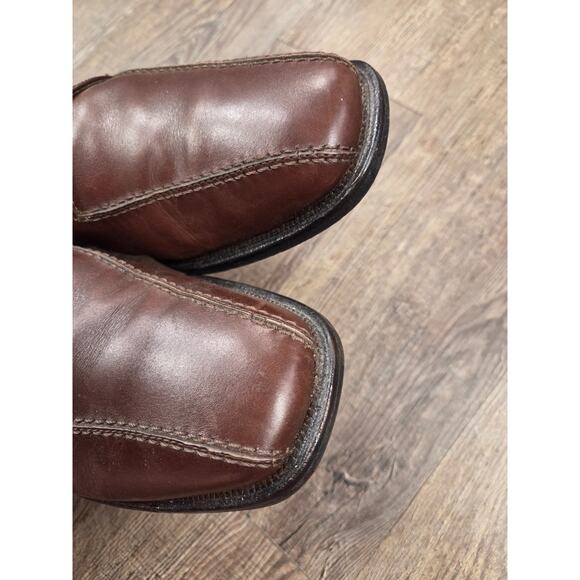 Pronto Uomo FIRENZE Made In Italy Oxford Lace Up Brown Leather Men's Shoes 10 - Picture 8 of 9